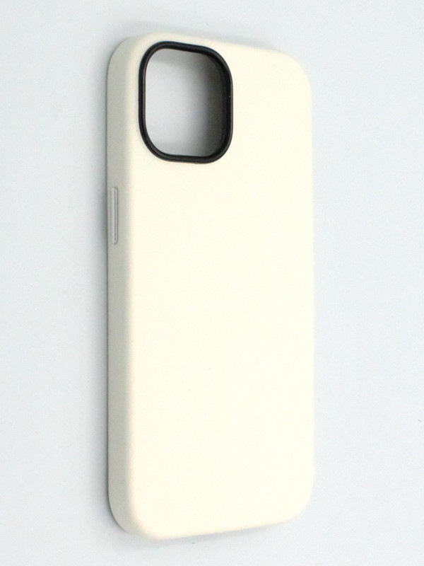 

Чехол с MagSafe на iPhone 15 Кожаный New Line-Белый, Apple iPhone 15