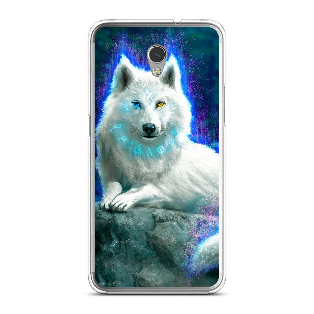 

Чехол Awog на ZTE Blade V7 / ЗТЕ Блейд В7 "Белоснежный волк", Белый;зеленый;фиолетовый, 131150-2