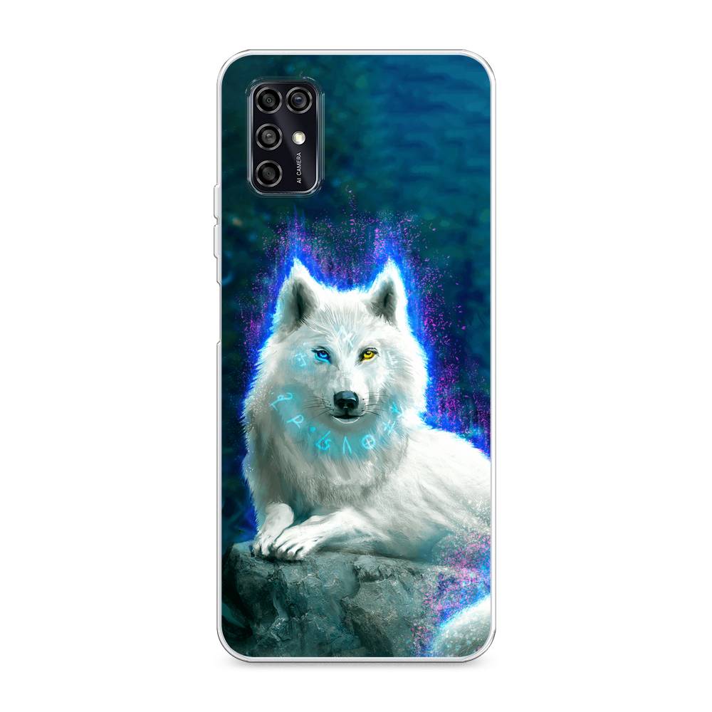 

Чехол Awog на ZTE Blade V2020 Smart / ЗТЕ Блейд В2020 Смарт "Белоснежный волк", Белый;зеленый;фиолетовый, 133850-2