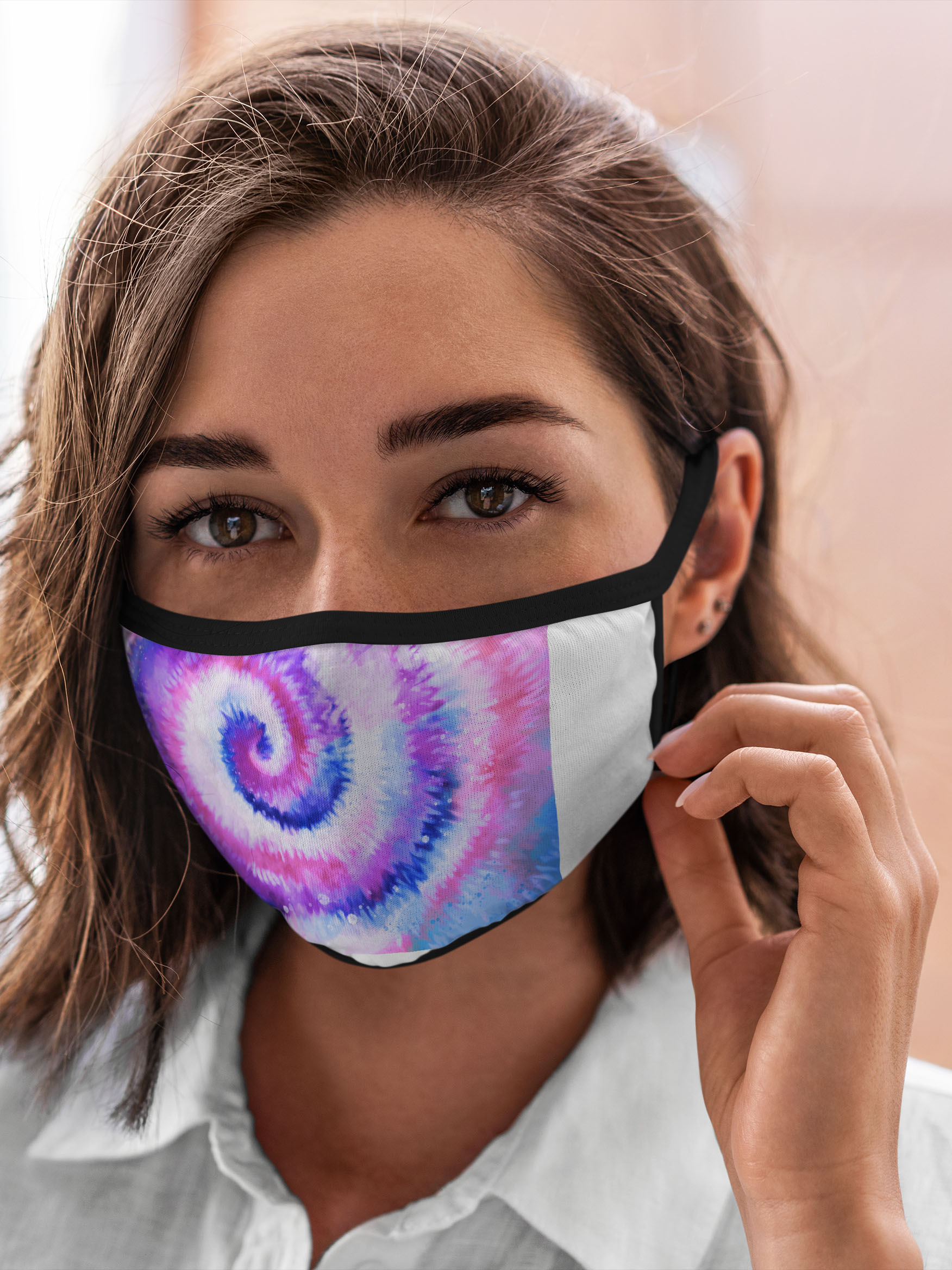 

Многоразовая маска унисекс Burnettie Tie Dye Purple, Разноцветный, Tie Dye Purple