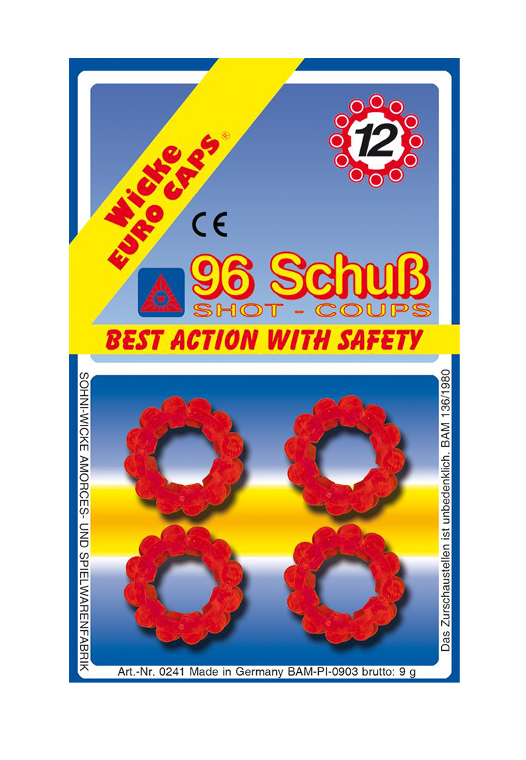 12-зарядные пистоны, 96 шт