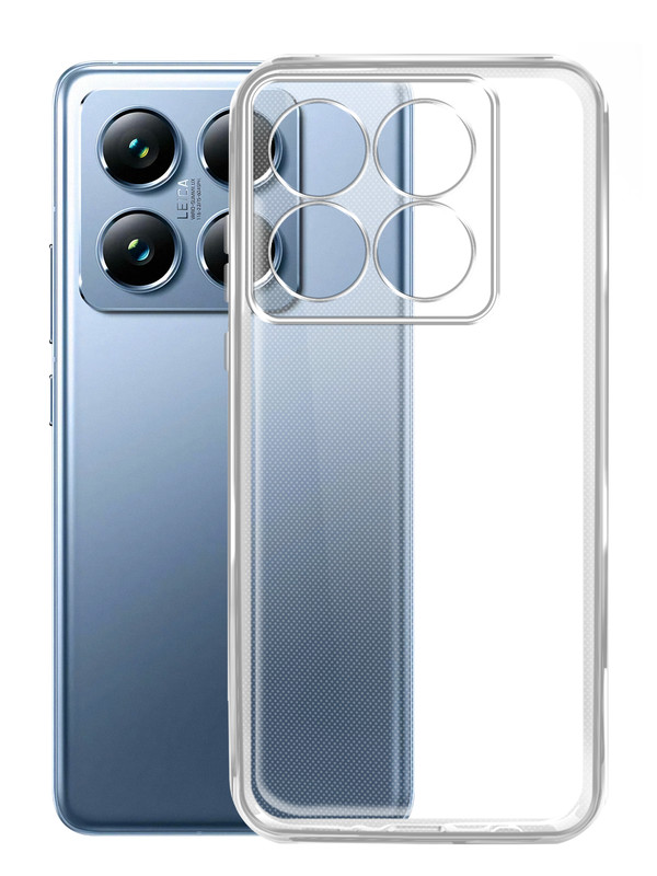 

Чехол Brozo на Xiaomi 14T 5G силиконовый прозрачный, Xiaomi 14T 5G