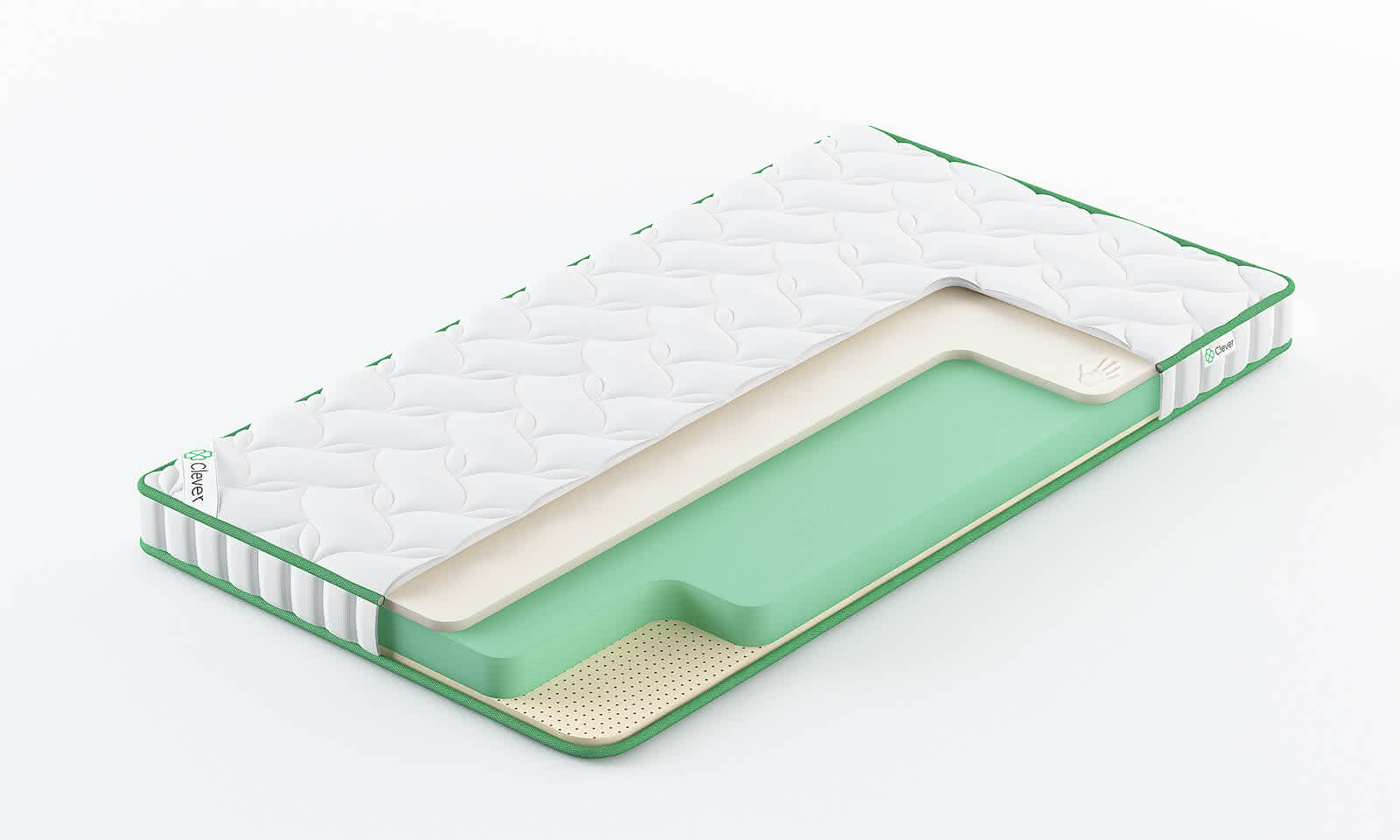 

Матрас Clever Senses Lite 235x185, Белый, Senses Lite