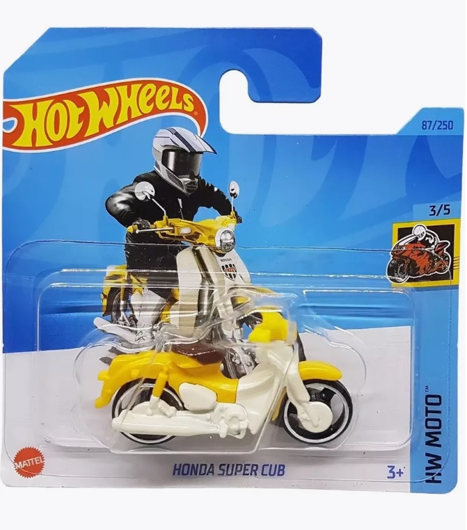 

Машинка базовой коллекции Hot Wheels HONDA SUPER CUB желтая 5785 HKK32, Желтый
