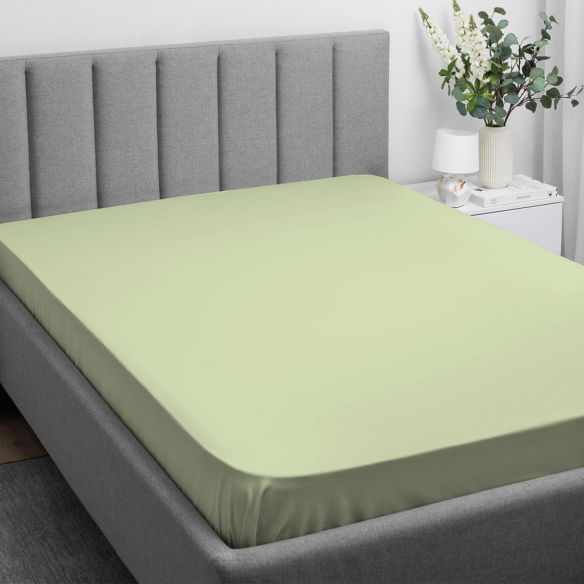 Простыня Monocolor гк стандарт 154609 180х220 см оливковый