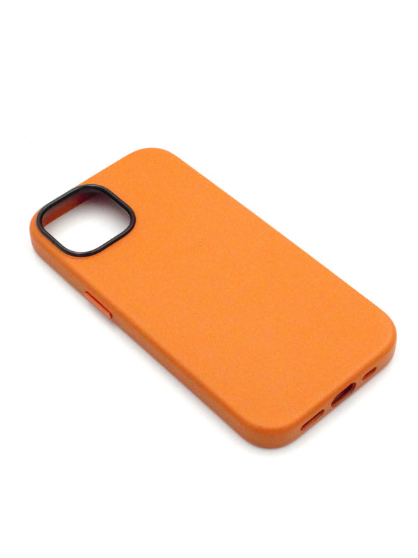 

Чехол с MagSafe на iPhone 13 Leather Collection-Оранжевый, Apple iPhone 13