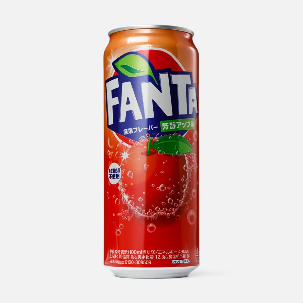 Напиток Hokkaido Coca-Cola Fanta Apple газированный, 500 мл