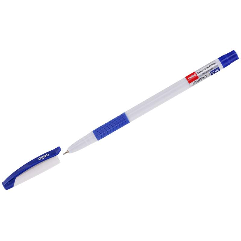 

Ручка шариковая Cello "Slimo Grip white body" 293043, синяя, 0.7 мм, 50 штук