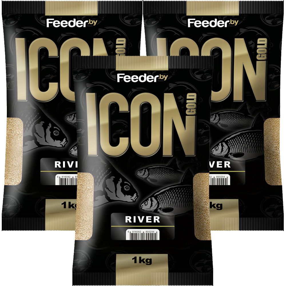 Прикормка Feederby Icon Gold River 3 упаковки 2171₽