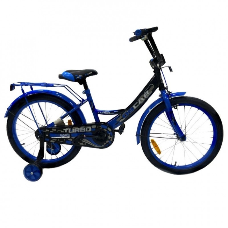 фото Детский велосипед oscar turbo 20 2021 (черный с синим)