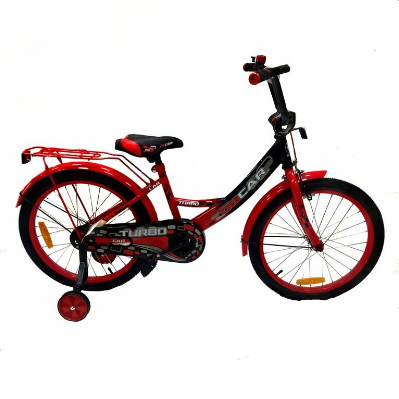 фото Детский велосипед oscar turbo 18 2021 (черный с красным)