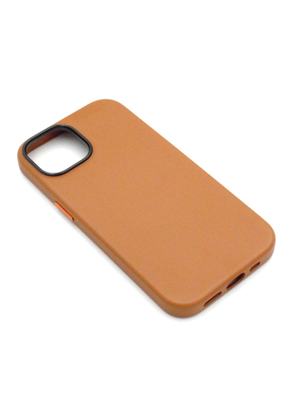 

Чехол с MagSafe на iPhone 14 Leather Collection-Коричневый, Apple iPhone 14