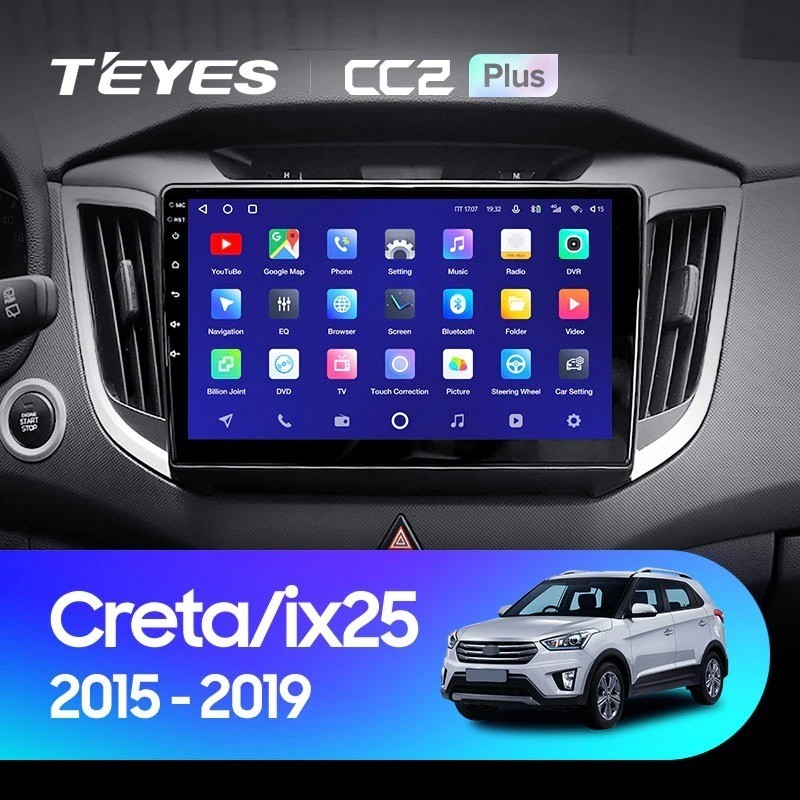 

Штатная магнитола Teyes CC2 Plus 4/64 Hyundai Creta (2015-2019), CC2 Plus