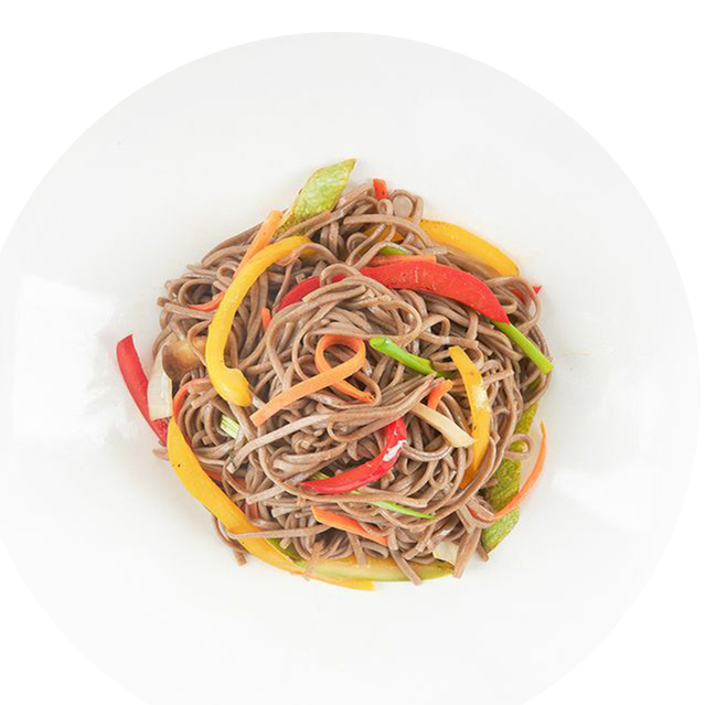 

Лапша гречневая с овощами 150 г