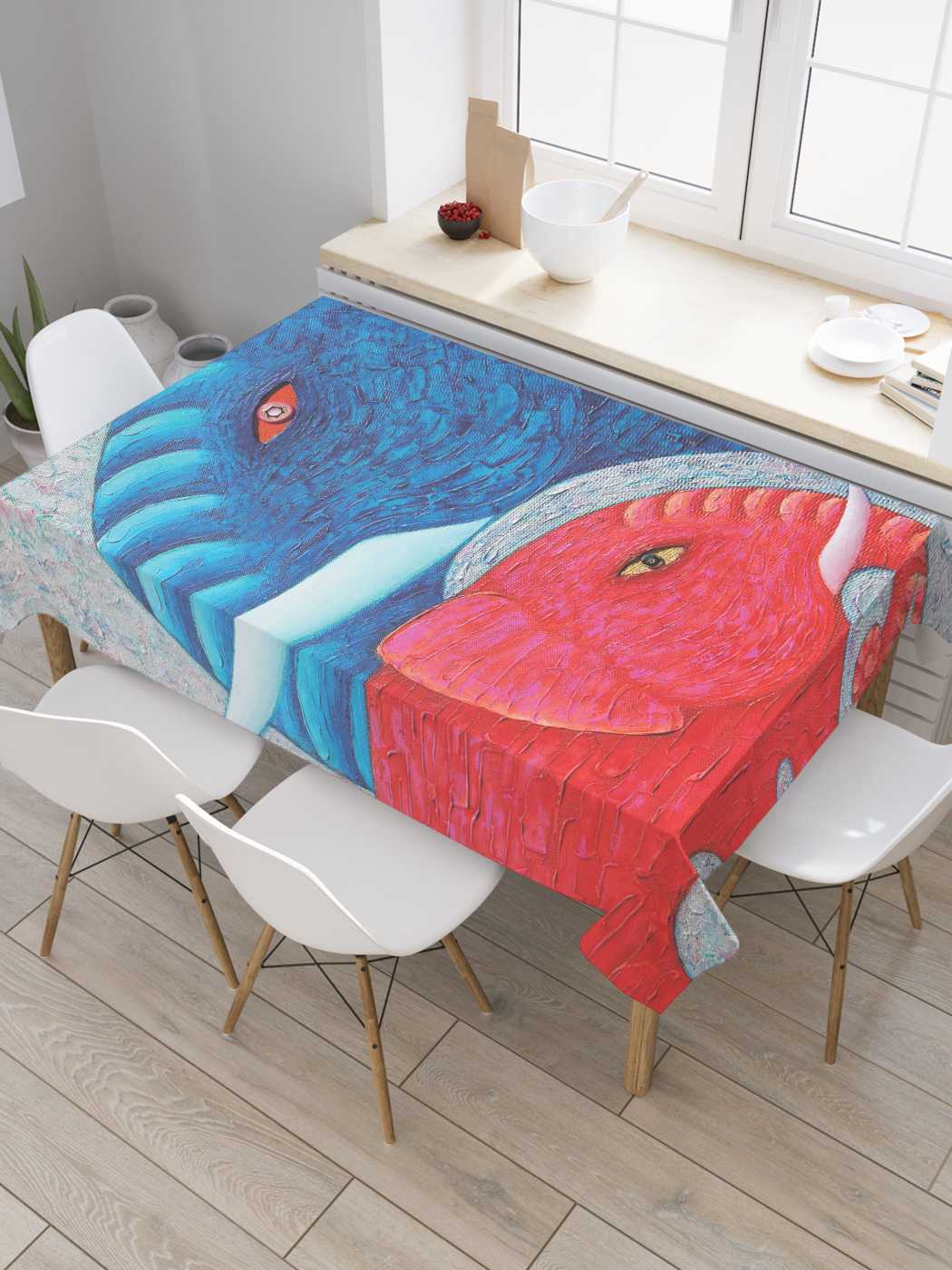 

Скатерть прямоугольная JoyArty "Слоновый контраст" из оксфорда, 120x145 см, Слоновый контраст