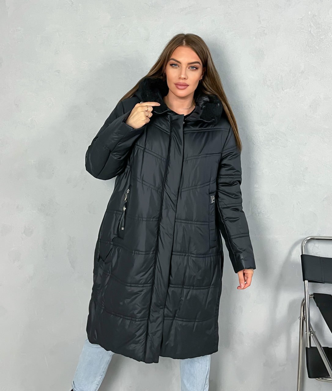 

Пальто женское NoBrand 305 черное 62 RU, Черный, 305