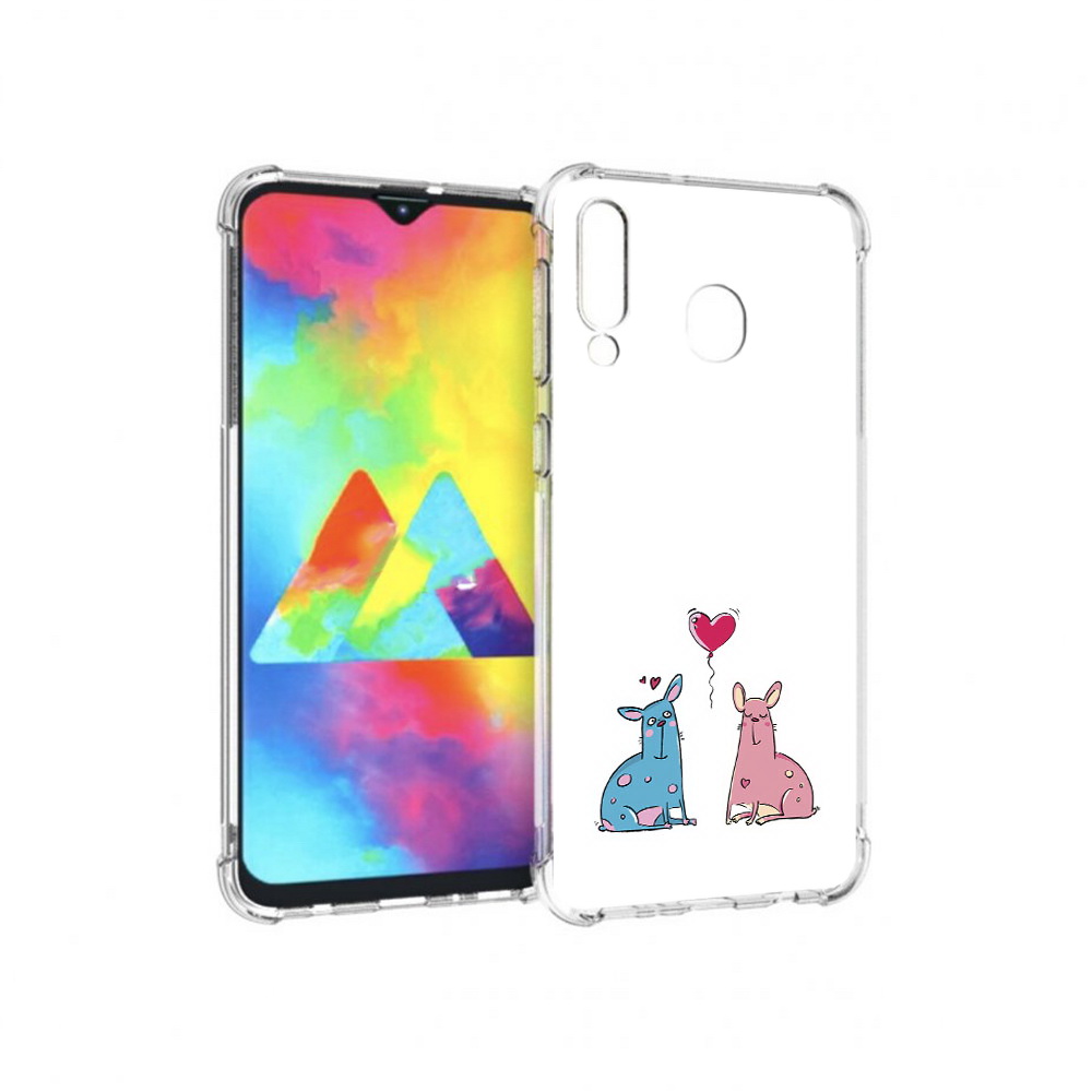 

Чехол MyPads Tocco для Samsung Galaxy M30 Лама любовь (PT138437.525.102), Прозрачный, Tocco