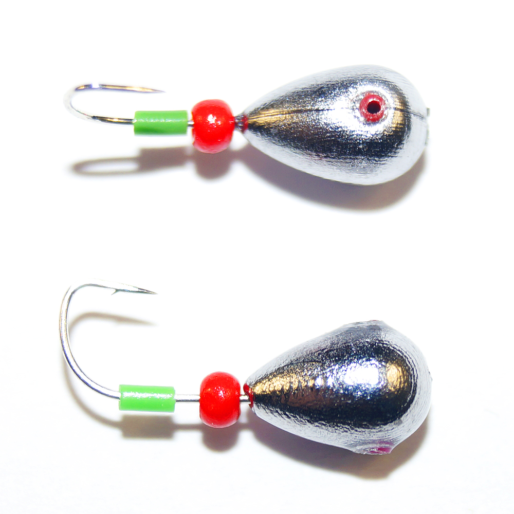 

Мормышка Cargo КАПЛЯ d 4,0мм, m-0,50г серебр+красн, 10шт, Серебристый;красный, Мормышка Капля