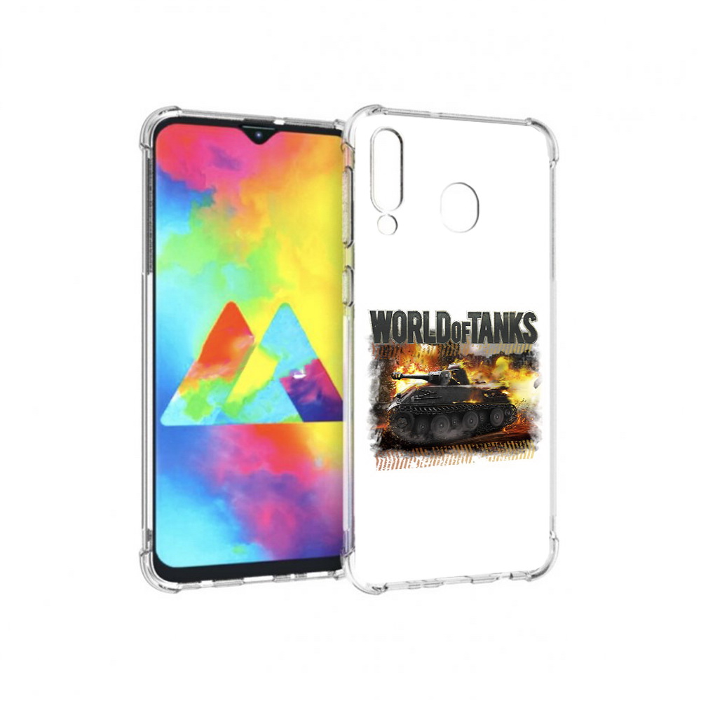 

Чехол MyPads Tocco для Samsung Galaxy M30 Мир танков-2 (PT138437.525.118), Прозрачный, Tocco