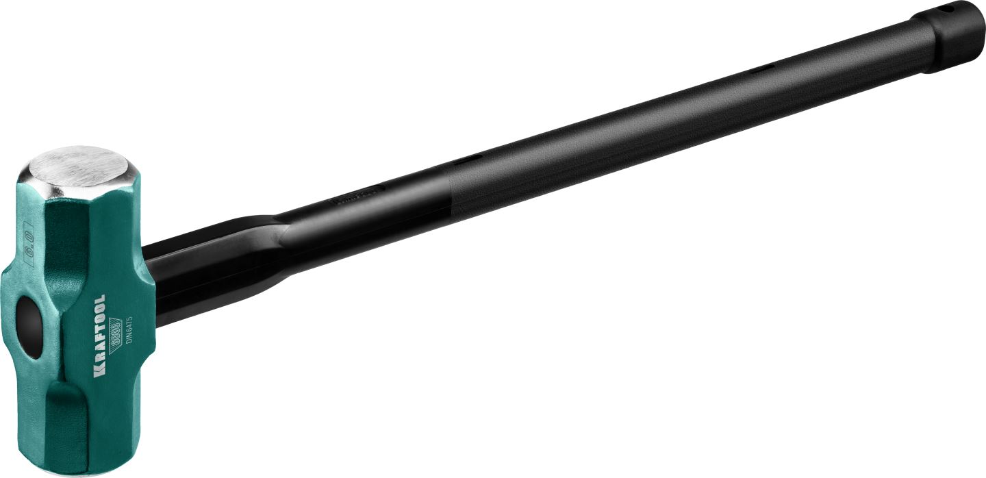 Кувалда со стальной удлинённой обрезиненной рукояткой Kraftool STEEL FORCE 2009-6 6 кг кувалда с удлинённой рукояткой сибин 20133 8 8 кг