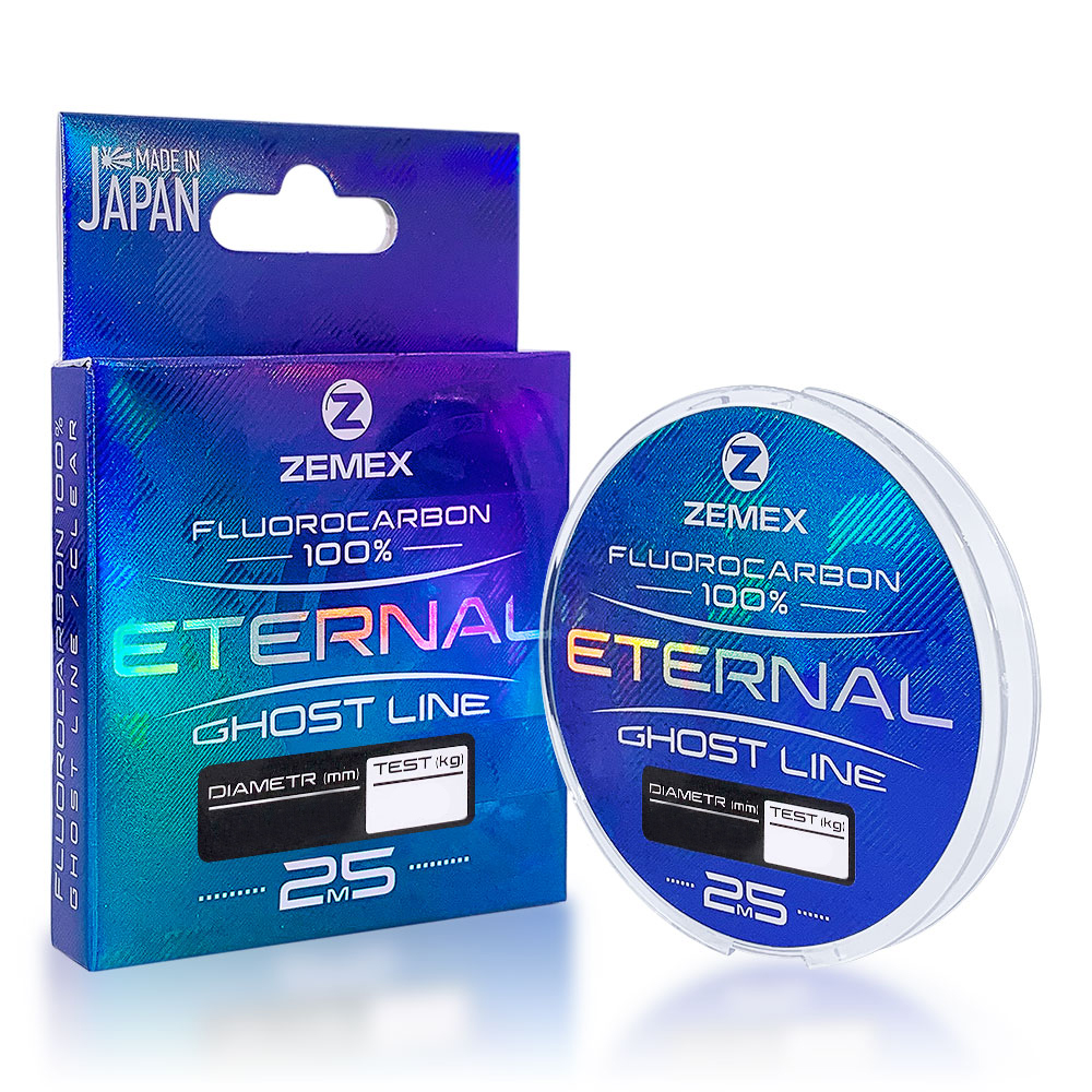 Флюорокарбон ZEMEX ETERNAL 100% FLUOROCARBON 25 m, d 0.115 mm, 1.1 kg, clear