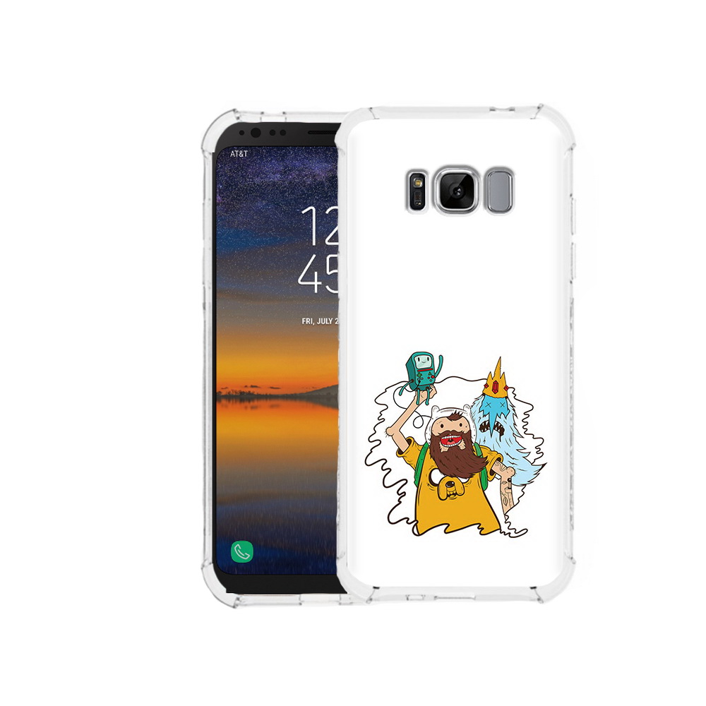 

Чехол MyPads Tocco для Samsung Galaxy S8 время приключений старый Финн (PT107395.590.279), Прозрачный, Tocco