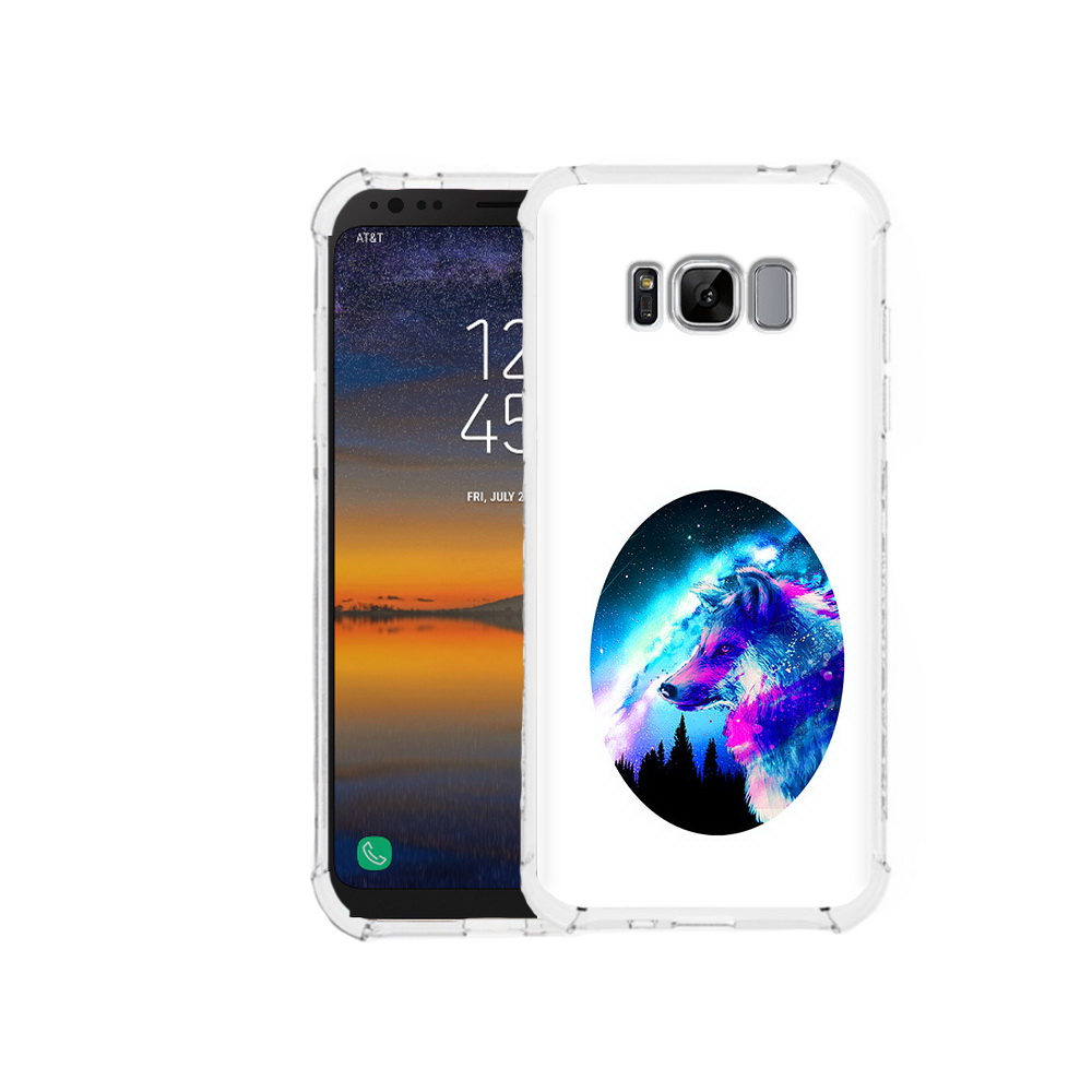 

Чехол MyPads Tocco для Samsung Galaxy S8 голубой волк (PT107395.590.293), Прозрачный, Tocco