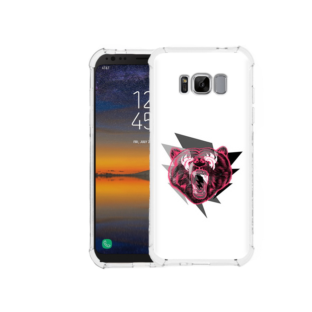 

Чехол MyPads Tocco для Samsung Galaxy S8 грозовой медведь (PT107395.590.301), Прозрачный, Tocco