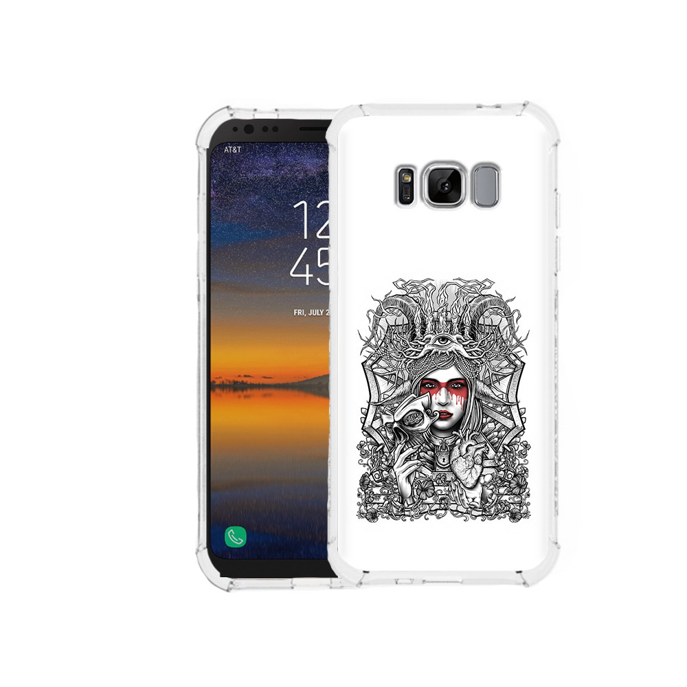 

Чехол MyPads Tocco для Samsung Galaxy S8 грусная девушка (PT107395.590.302), Прозрачный, Tocco