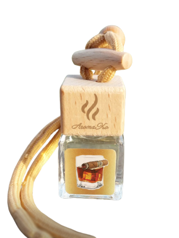 

Ароматизатор в машину AROMAKO AutoParfumWhiskeyAndSigar сигары и виски, Прозрачный