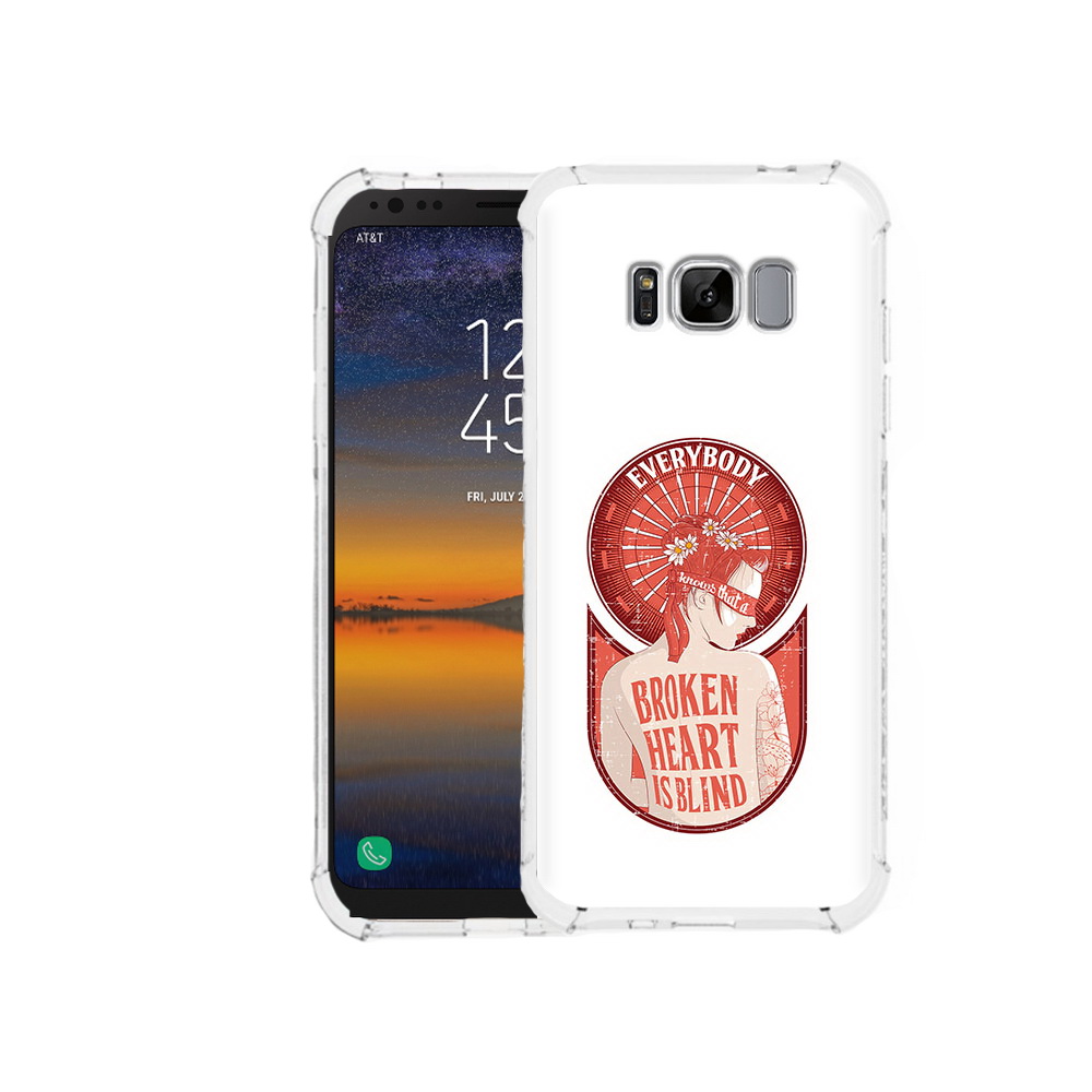 

Чехол MyPads Tocco для Samsung Galaxy S8 девушка разбитое сердце (PT107395.590.310), Прозрачный, Tocco