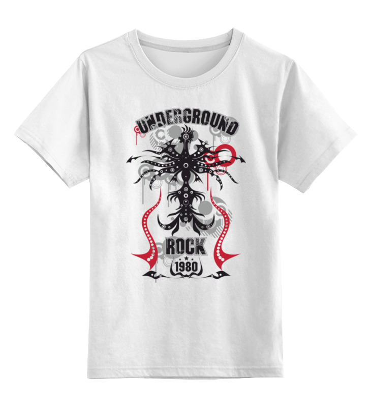 

Футболка детская Printio Rock 1980 цв. белый р. 164, Rock 1980