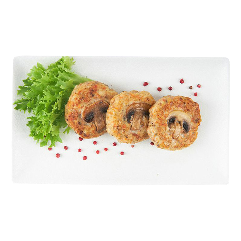 

Оладьи из индейки с шампиньонами 90 г