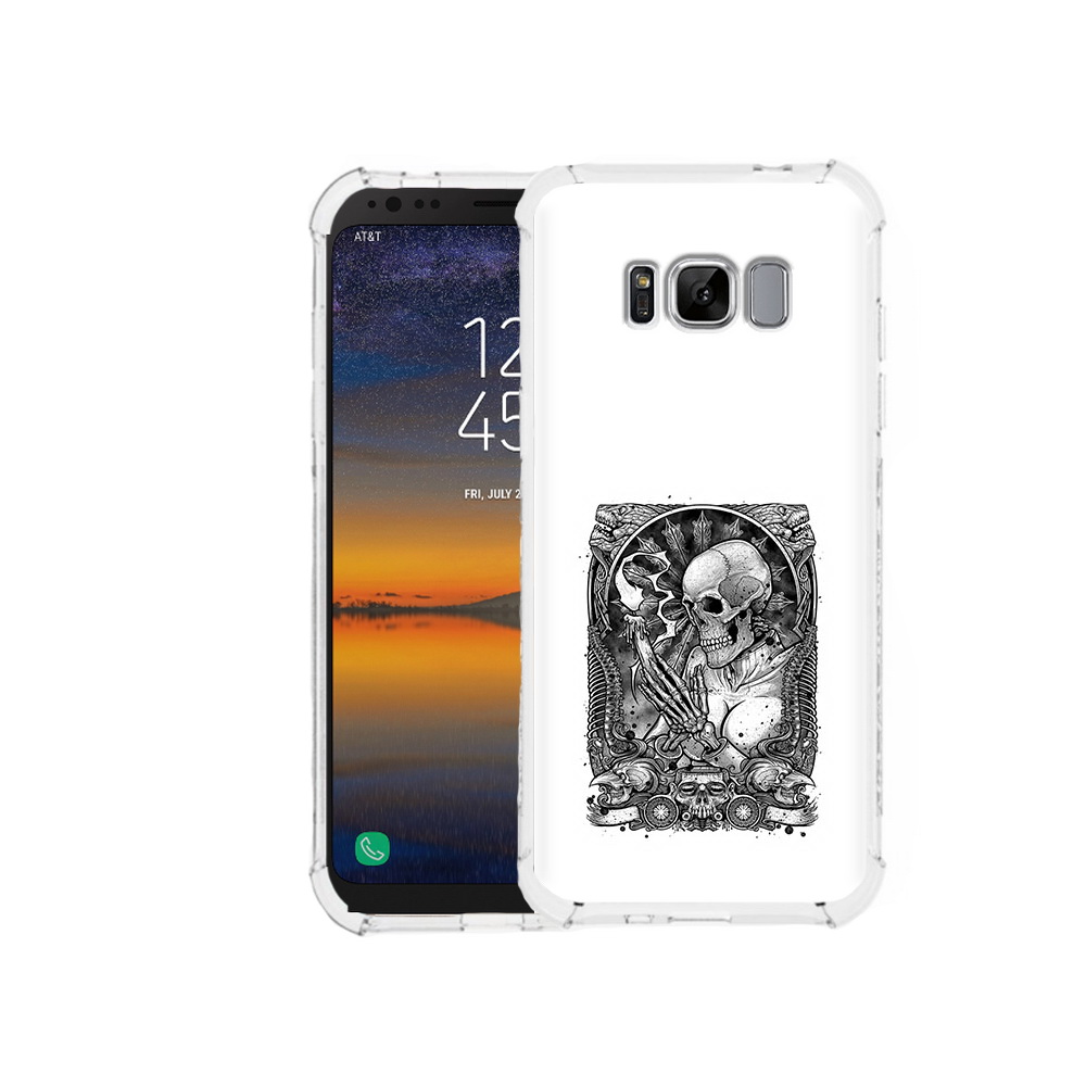 

Чехол MyPads Tocco для Samsung Galaxy S8 девушка скелет (PT107395.590.316), Прозрачный, Tocco