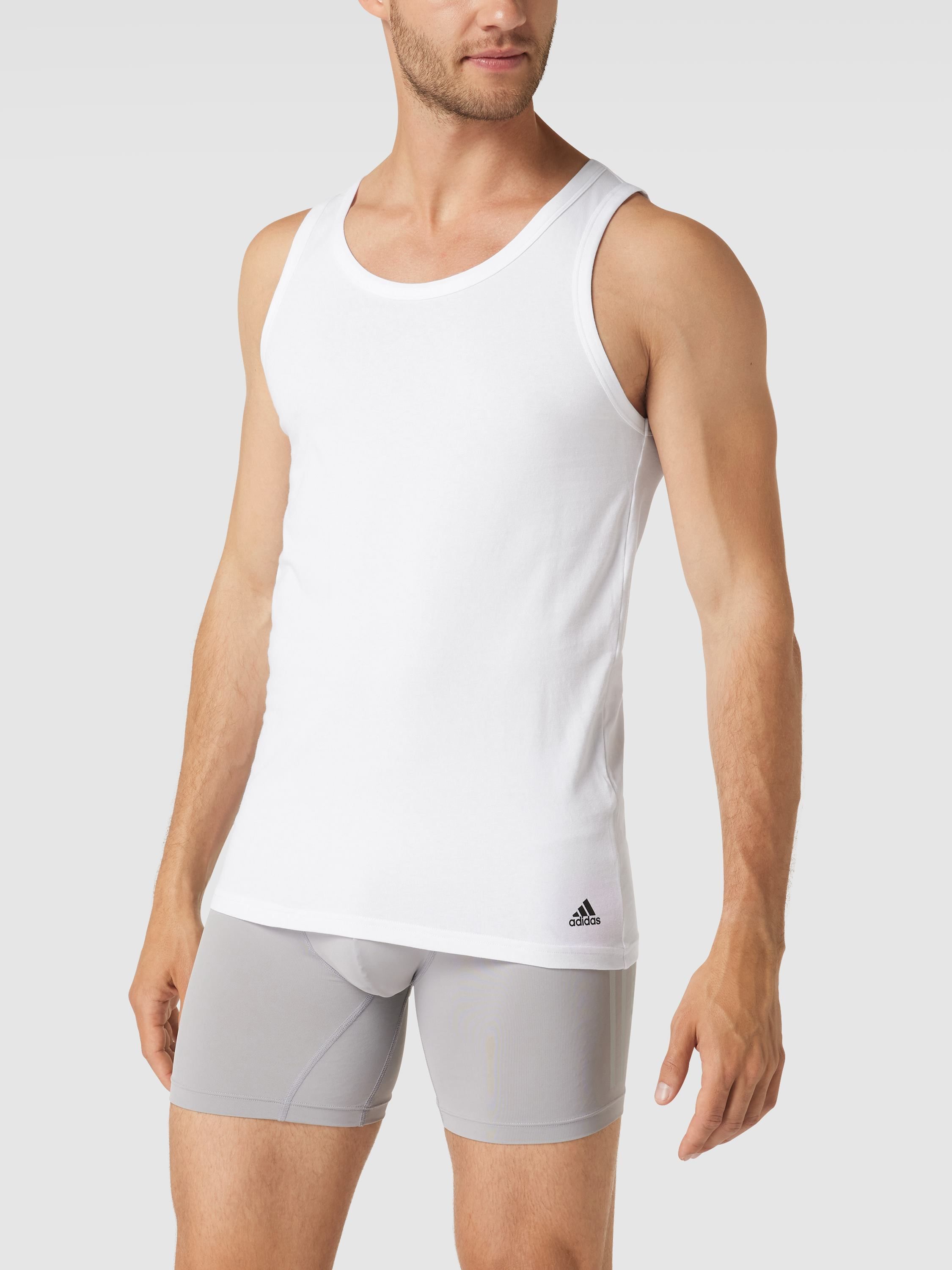 Майка домашняя мужская Adidas Sportswear 1534176 белая L (доставка из-за рубежа)