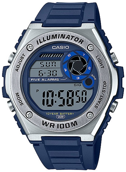 фото Наручные часы мужские casio mwd-100h-2a синие