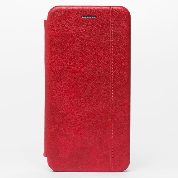

Чехол iPhone 11 флип боковой кожзам №3 <красный>, iPhone 11