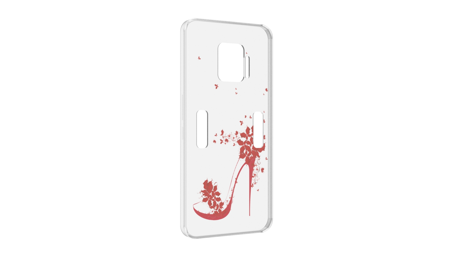 

Чехол MyPads каблук-в-цветах для ZTE Nubia Red Magic 7 Pro, Прозрачный, Tocco