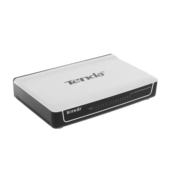 

Коммутатор Tenda S16 белый, S16