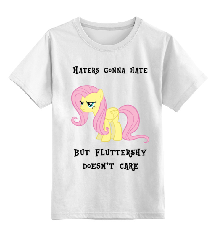 

Футболка детская Printio haters gonna hate, fluttershy doesn't care цв. белый р. 164, haters gonna hate, fluttershy doesn't care