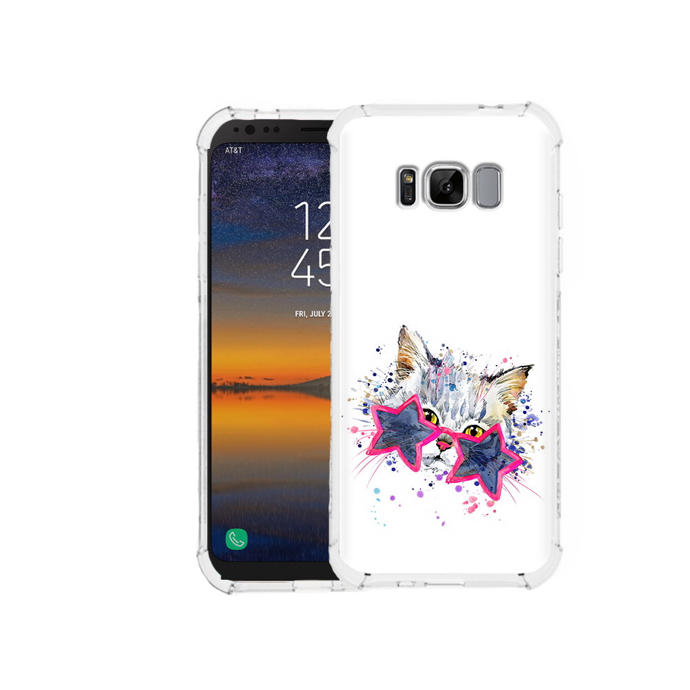 

Чехол MyPads Tocco для Samsung Galaxy S8 звездные очки (PT107395.590.353), Прозрачный, Tocco