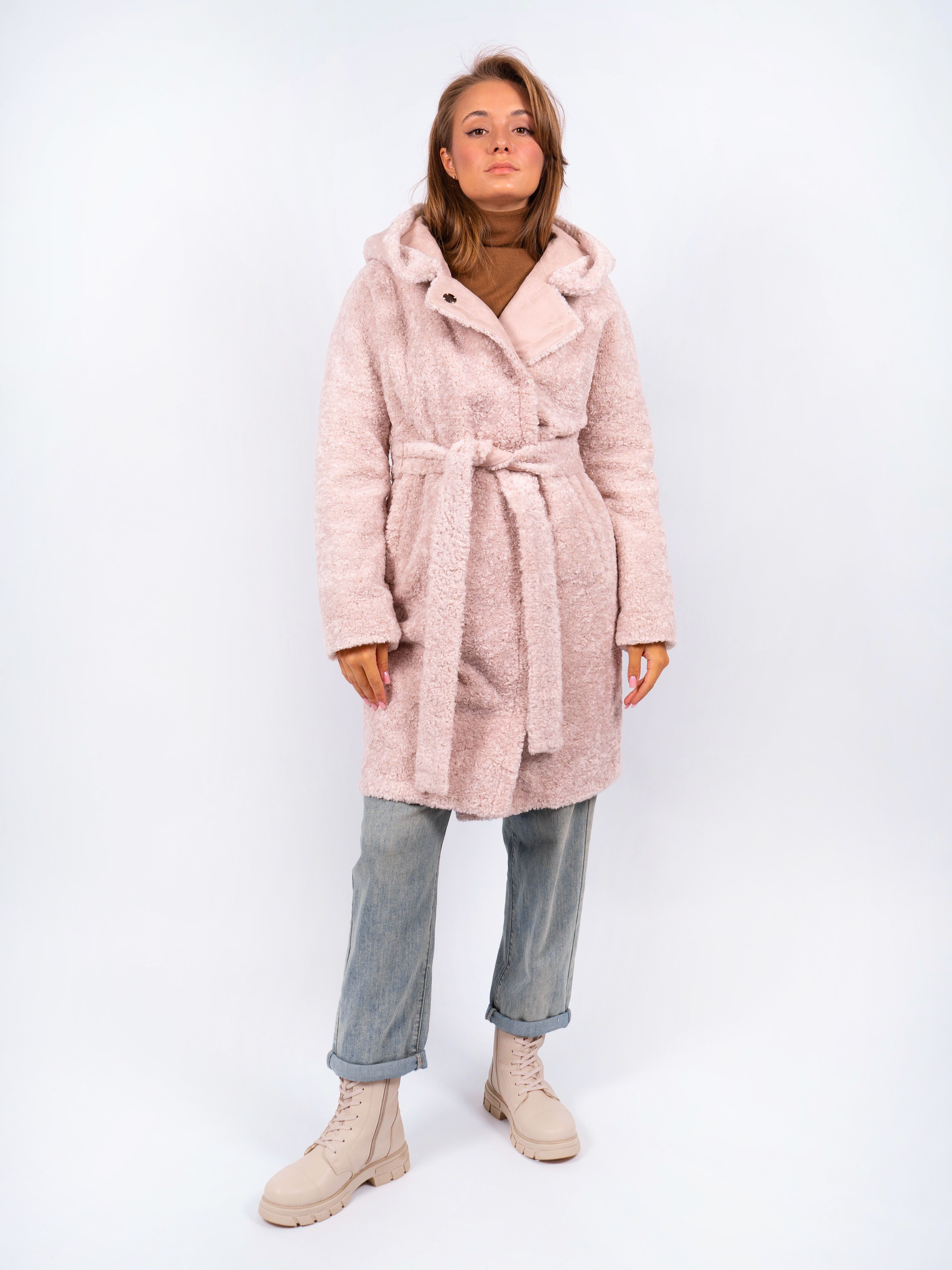 

Шуба женская 365 clothes 3_0306м2 бежевая 48 RU, Бежевый, 3_0306м2