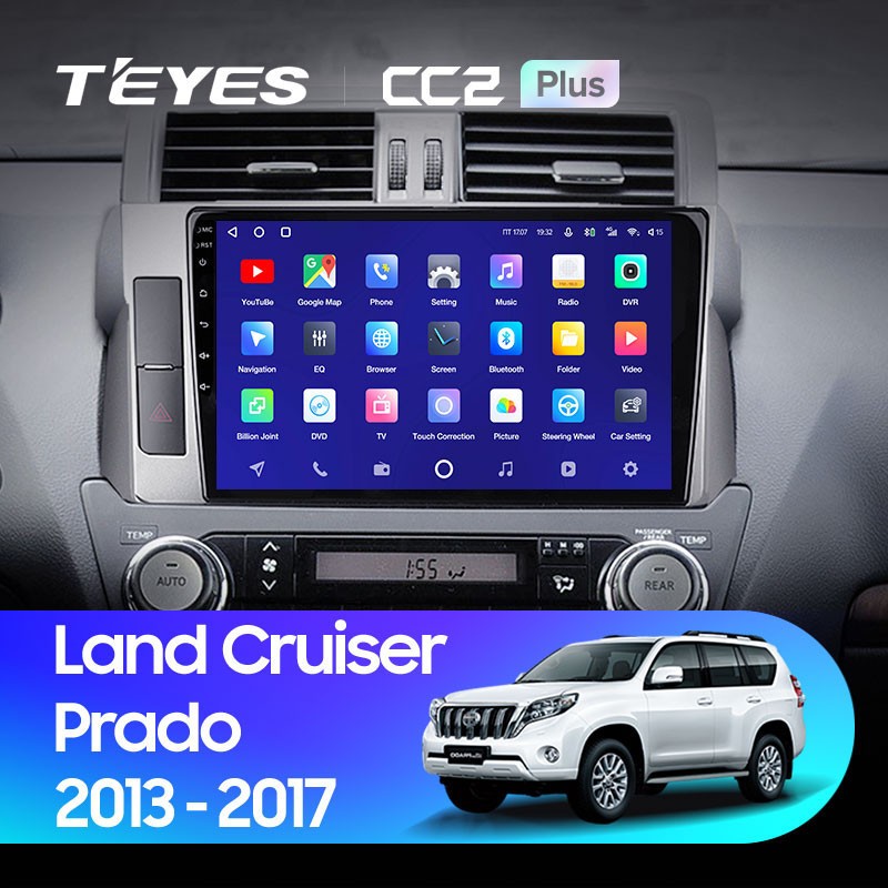 Штатная магнитола Teyes CC2 Plus 464 Toyota Land Cruiser Prado 150 2013-2017 3500000₽