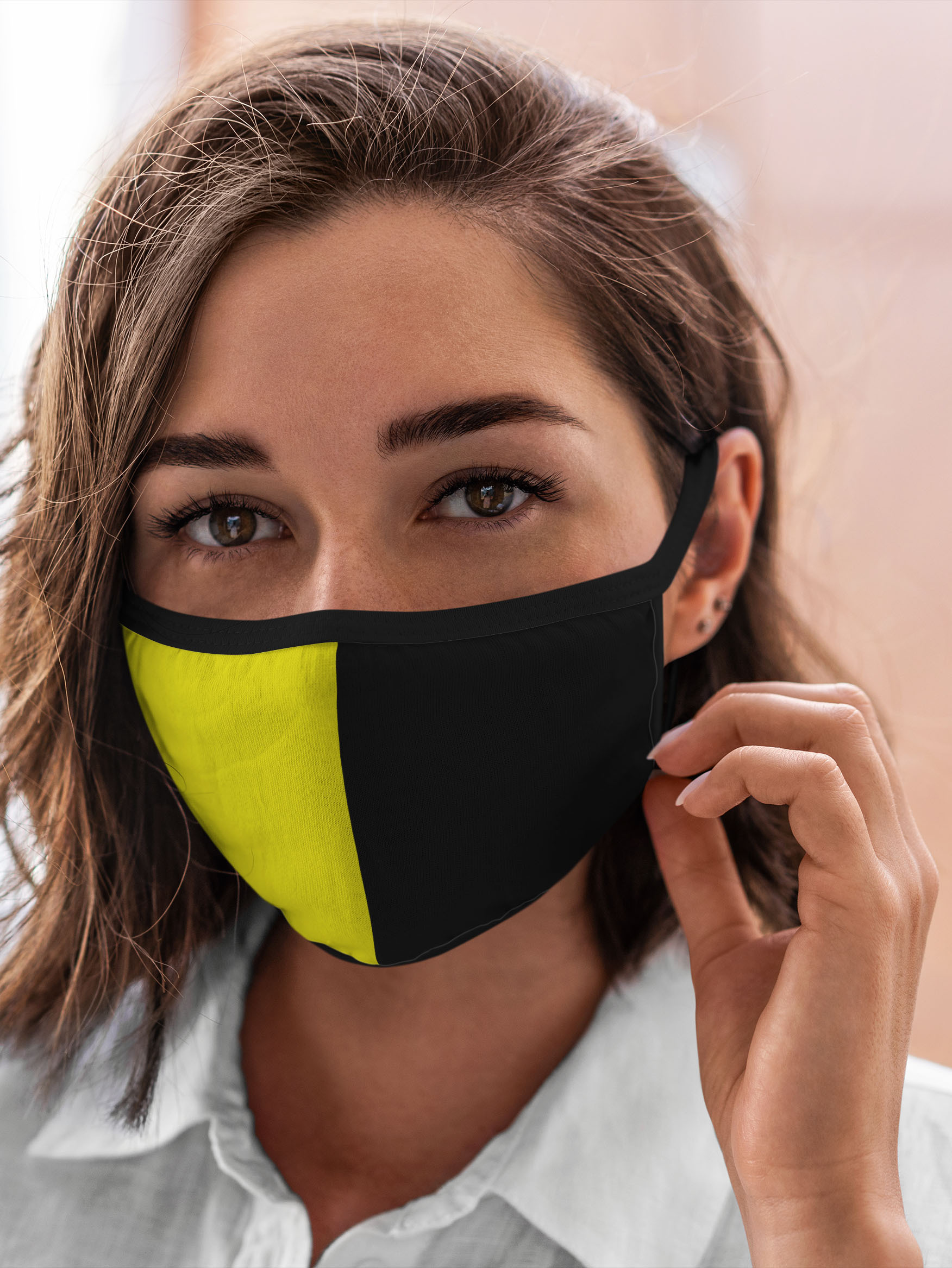 

Многоразовая маска унисекс Burnettie Модные Black Yellow Черно Желтый, Разноцветный, Модные Black Yellow Черно Желтый