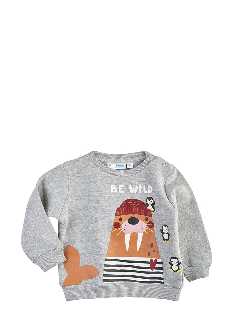 Джемпер детский Kari baby AW21B14104112 серый р.74