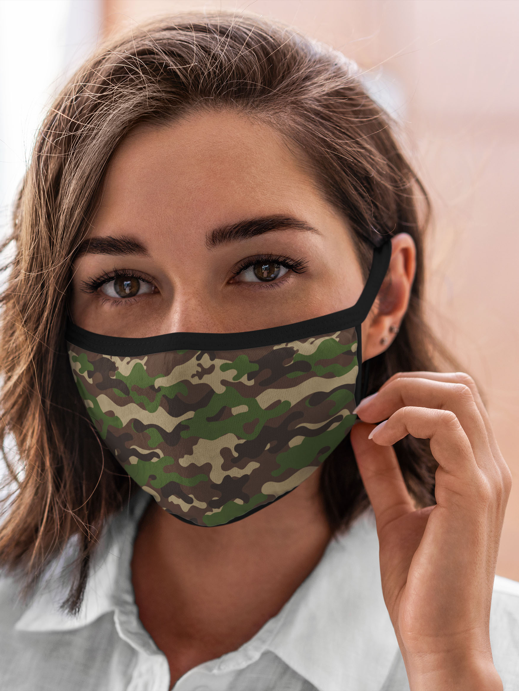 

Многоразовая маска унисекс Burnettie Милитари, Разноцветный, Милитари