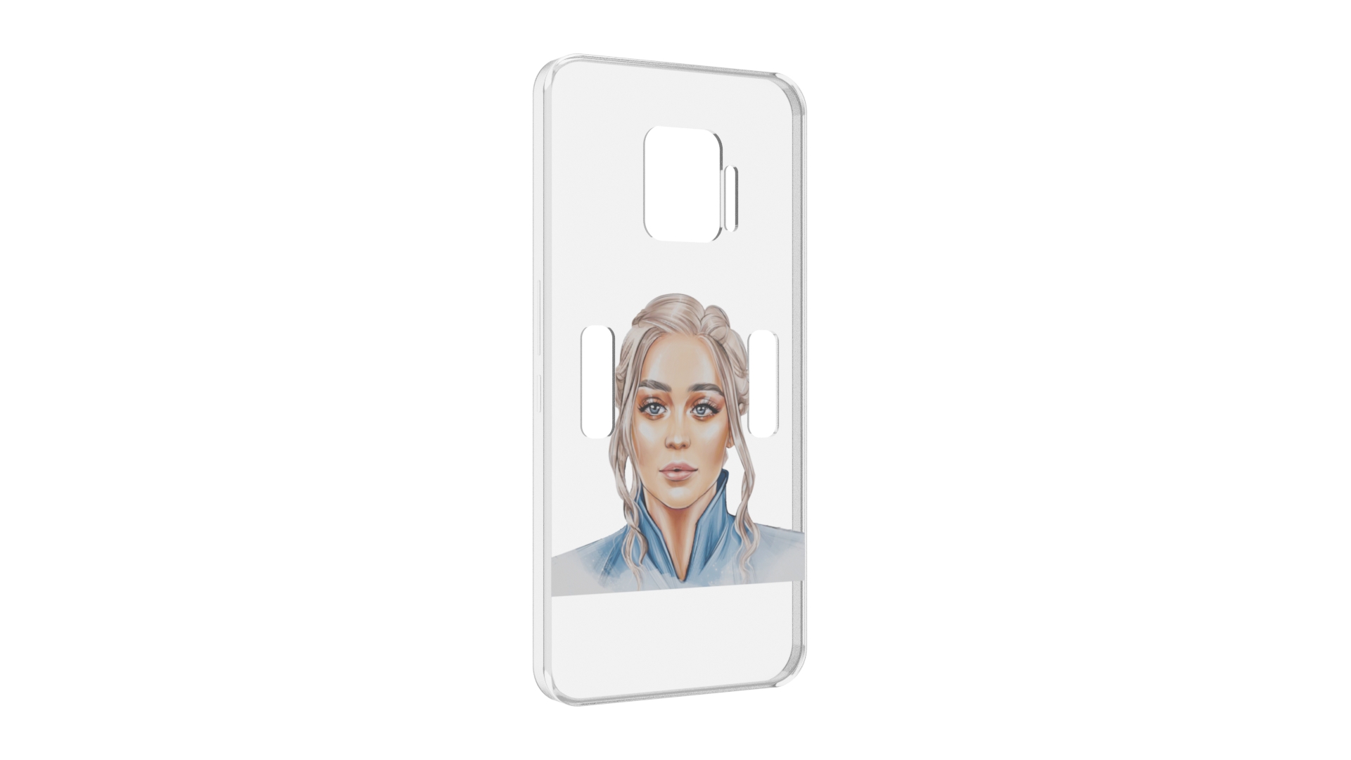 Чехол MyPads красивая-нарисованная-девушка-блондинка женский для ZTE Nubia Red Magic 7 ...