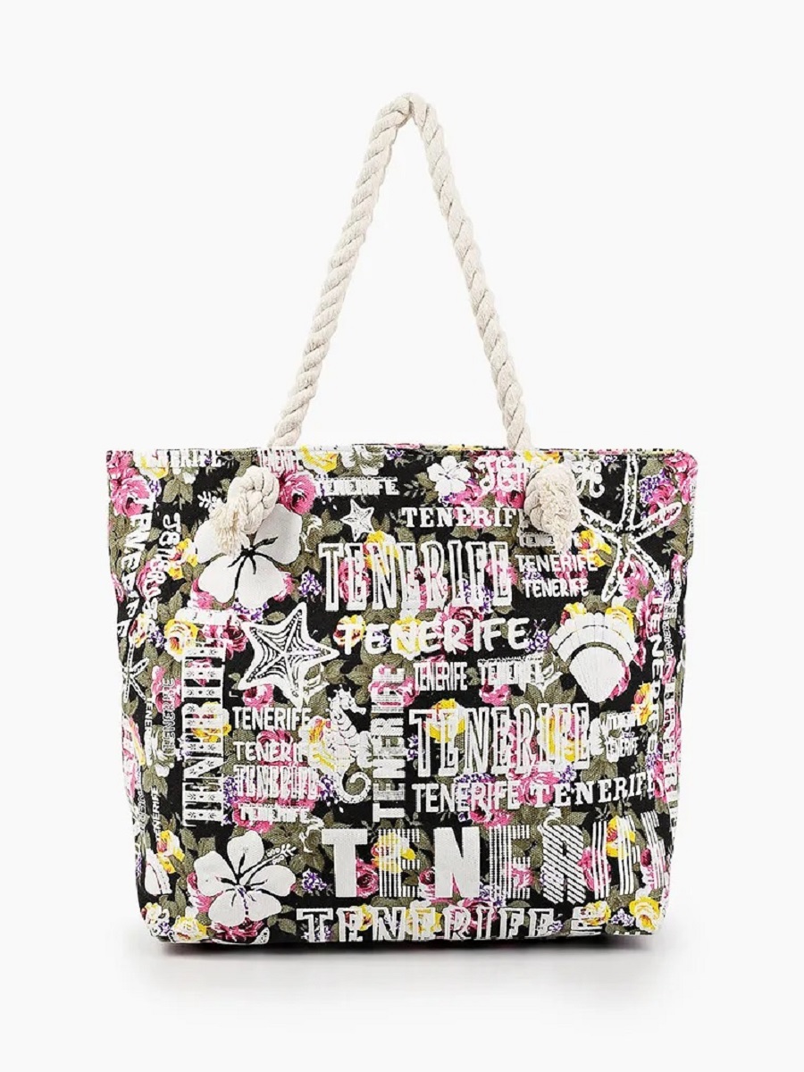 

Пляжная сумка женская Rosedena BAG-46-069 хаки, BAG-46-069