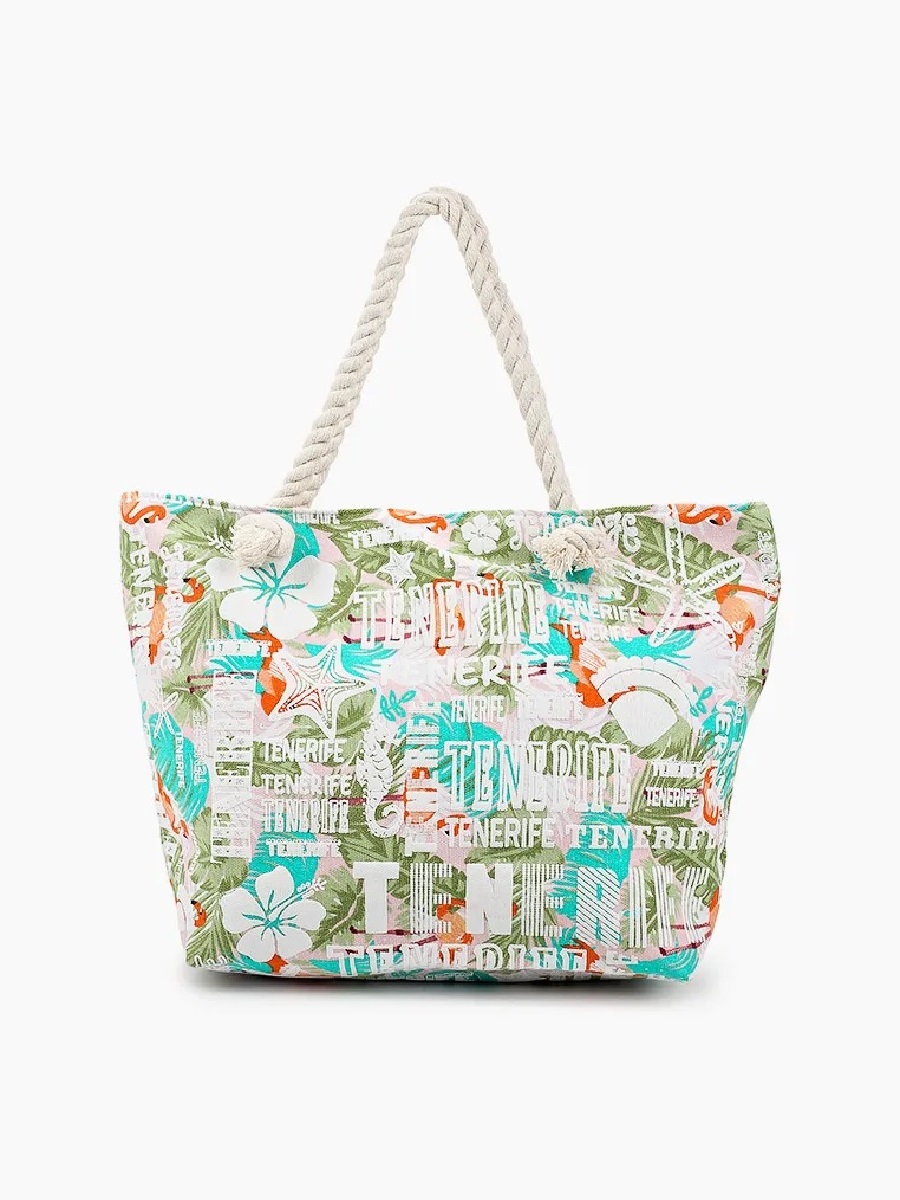 

Пляжная сумка женская Rosedena BAG-46-069 зеленая, Зеленый, BAG-46-069