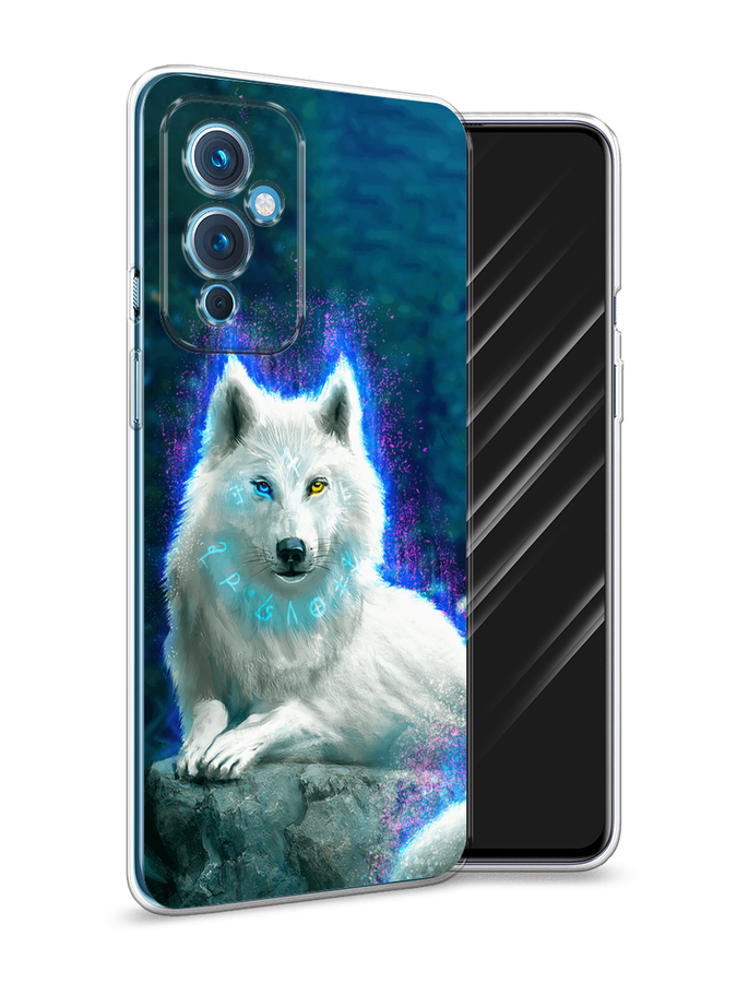 

Чехол Awog на OnePlus 9 LE2110 / Ван плюс 9 LE2110 "Белоснежный волк", Белый;зеленый;фиолетовый, 152750-2